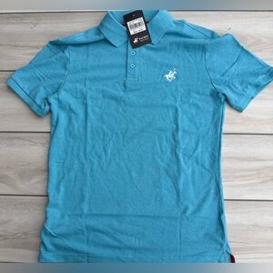 Pacific Polo Club Polo Shirt Blue Medium NWT IN PACKAGE
